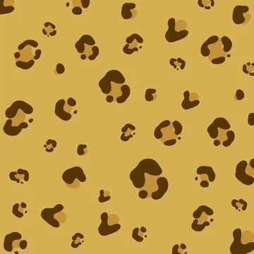 Leopard Print Seamless Pattern Illustrazione stock