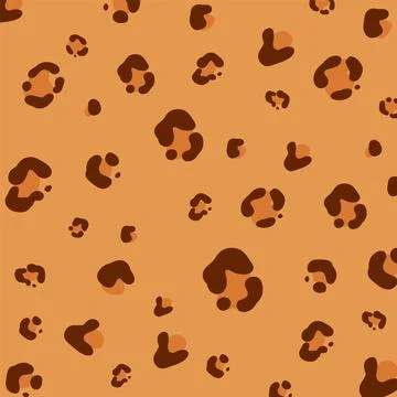 Leopard Print Seamless Pattern Stock Illustration