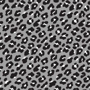 Leopard print seamless pattern. Vector illustration background Stock Illustration
