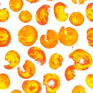 Leopard print seamless pattern, watercolor stains. Stock Illustration