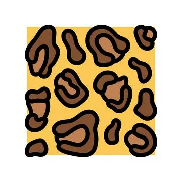 Leopard print stylish clothes color icon vector illustration Stock Illustration
