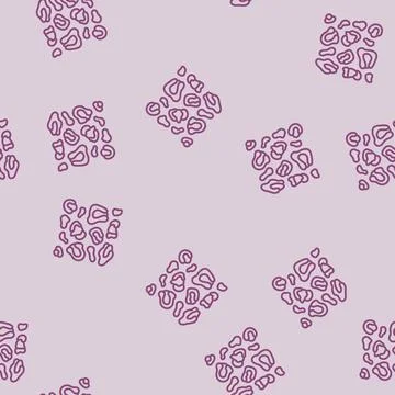 Leopard print stylish clothes line seamless pattern Stock Illustration