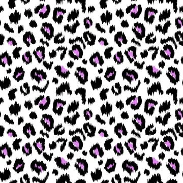 Leopard print vector seamless pattern texture Stock Illustration
