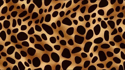 Leopard print.Abstract leopard skin seamless animation. Stock Footage 220128223