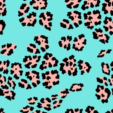 Leopard seamless pattern. abstract wild animal print. Vector illustration. Stock Illustration