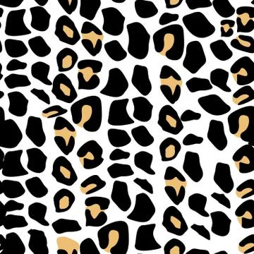 Leopard seamless pattern. Animal print. Vector background Stock Illustration