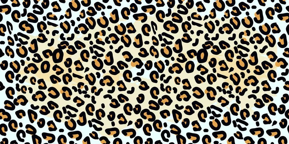 Leopard seamless pattern. Animal print. Vector background Stock Illustration