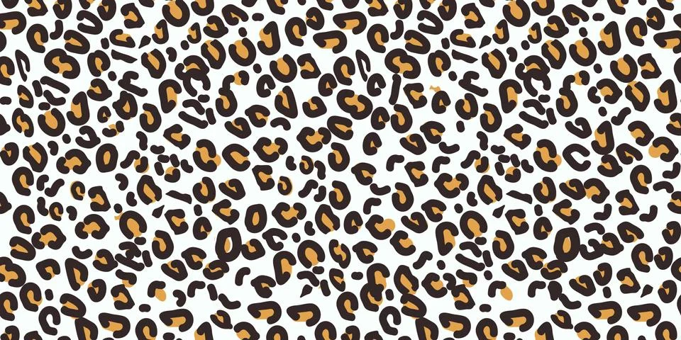 Leopard seamless pattern. Animal print. Vector background Stock Illustration