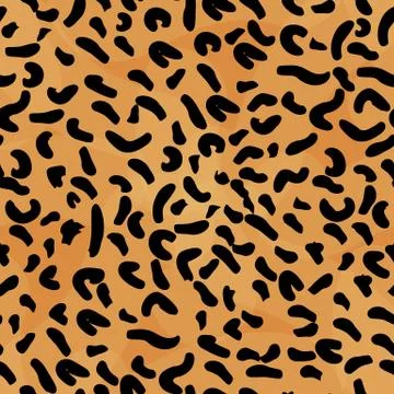 Leopard seamless pattern. Animal print. Vector background Stock Illustration