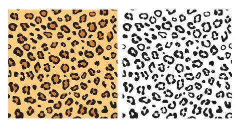 Leopard seamless pattern background. Leopard texture with color pattern and b Stock Illustration