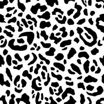 Leopard seamless pattern. Cheetah skin. Vector Stock Illustration