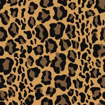 Leopard seamless pattern design Stock Illustration