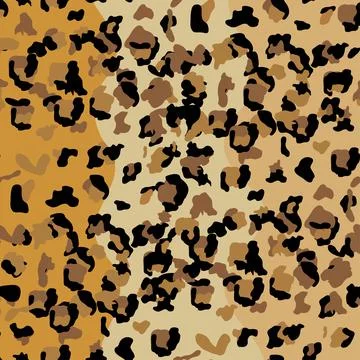 Leopard seamless pattern design illustration background Stock Illustration
