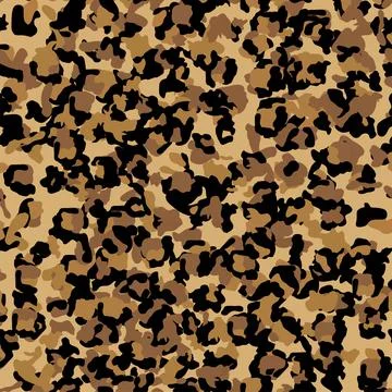 Leopard seamless pattern design illustration background 库存插图