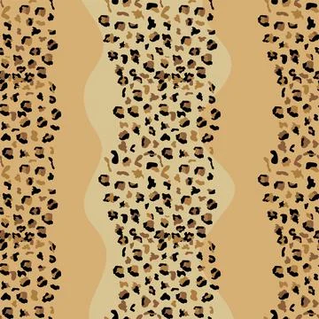 Leopard seamless pattern design illustration background 库存插图