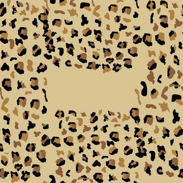 Leopard seamless pattern design illustration background Stock Illustration