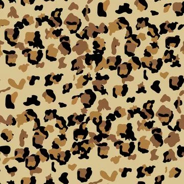 Leopard seamless pattern design illustration background 库存插图