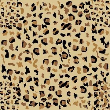 Leopard seamless pattern design illustration background Stock Illustration