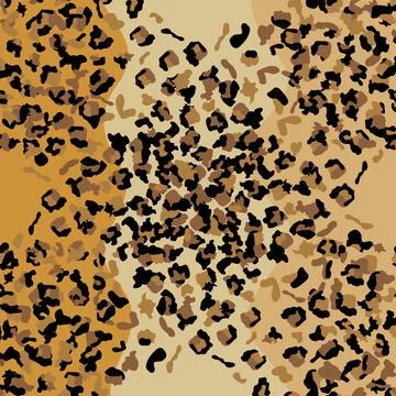 Leopard seamless pattern design illustration background イラスト素材