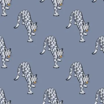 Leopard seamless pattern Stock Illustration