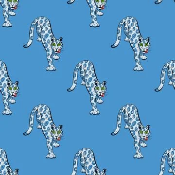 Leopard seamless pattern Stock Illustration