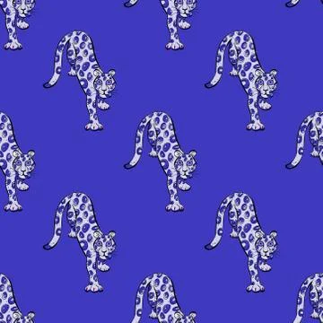 Leopard seamless pattern Stock Illustration