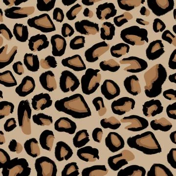 Leopard Seamless Pattern. Stock Illustration
