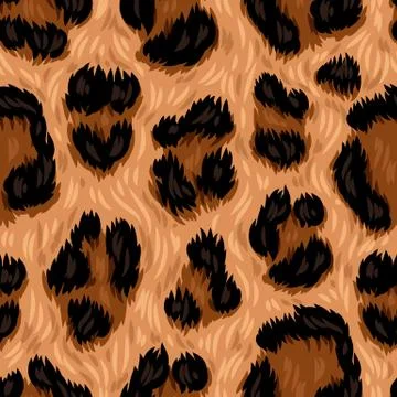 Leopard seamless pattern. 스톡 일러스트