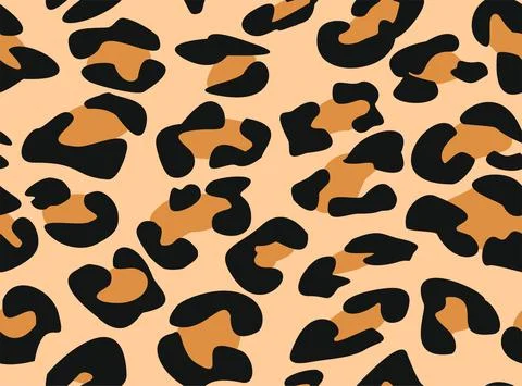 Leopard seamless pattern 库存插图