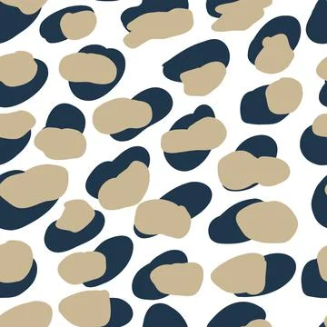 Leopard seamless pattern set. Animal skint print. Vector cool jaguar abstract Stock Illustration