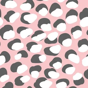 Leopard seamless pattern set. Animal skint print. Vector cool jaguar abstract Stock Illustration