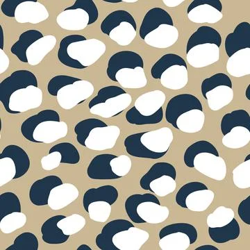 Leopard seamless pattern set. Animal skint print. Vector cool jaguar abstract Stock Illustration