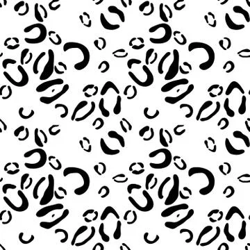 Leopard seamless  pattern, vector background Illustrazione stock