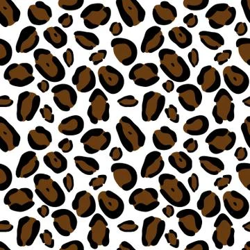 Leopard seamless  pattern, vector background Stock Illustration
