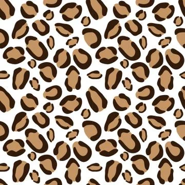 Leopard seamless  pattern, vector background Stock Illustration