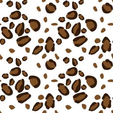 Leopard seamless  pattern, vector background Stock Illustration