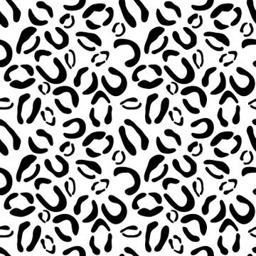 Leopard seamless  pattern, vector background Stock Illustration