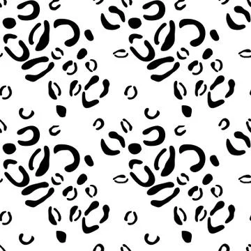 Leopard seamless  pattern, vector background Stock Illustration