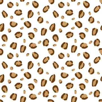 Leopard seamless  pattern, vector background Stock Illustration