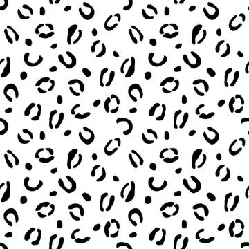 Leopard seamless  pattern, vector background Stock Illustration