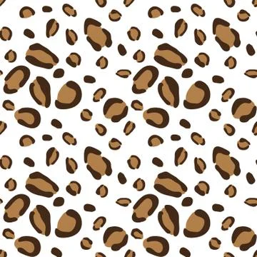 Leopard seamless  pattern, vector background Illustrazione stock