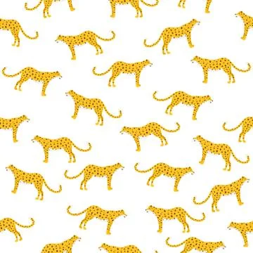 Leopard seamless pattern vector Stock Illustration
