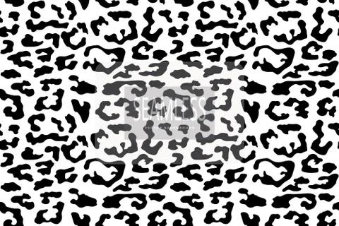 Leopard seamless pattern. White and black. Animal print. Vector background. Illustrazione stock