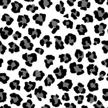 Leopard seamless pattern. Wild animal print. Vector african camouflage skin Stock Illustration