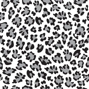 Leopard seamless pattern wild animal print vector african camouflage black .. Stock Illustration