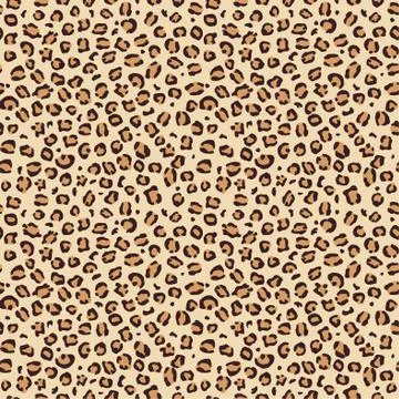 Leopard seamless print pattern animal vector skin texture Illustrazione stock