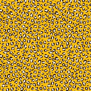 Leopard seamless print pattern animal vector skin texture, leopard or jaguar Stock Illustration