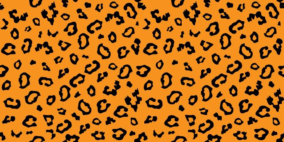 Leopard seamless vector pattern. Stock Illustration