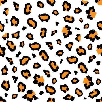 Leopard seamless vector pattern. Seamless wallpaper, fashion textile background. Stock Illustration