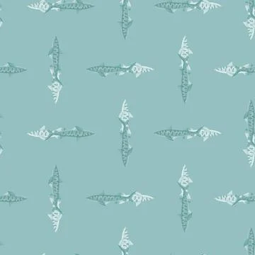 Leopard shark seamless pattern in scandinavian style. Marine animals backgrou 库存插图